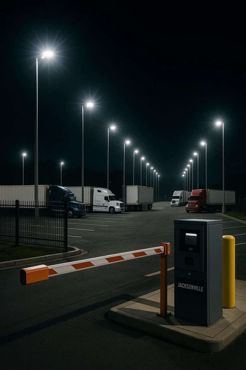 24-Hour Truck Parking in Jacksonville: Round-the-Clock Access When You Need It