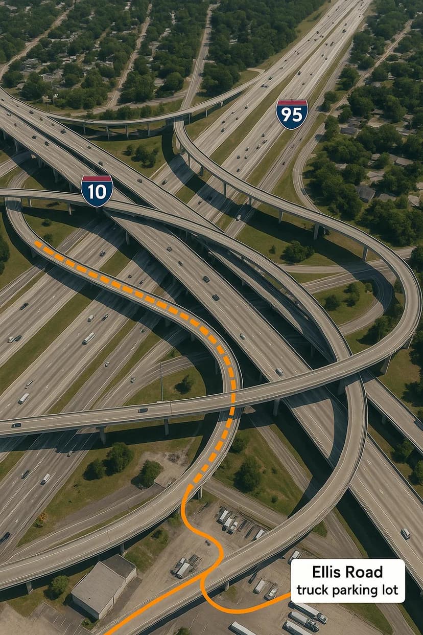 Truck Parking at the I-95/I-10 Intersection: Jacksonville's Busiest Trucking Hub